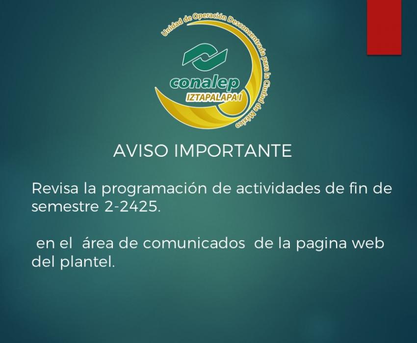 calendario de fin de semestre 2-2425