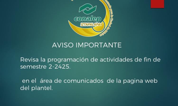 calendario de fin de semestre 2-2425