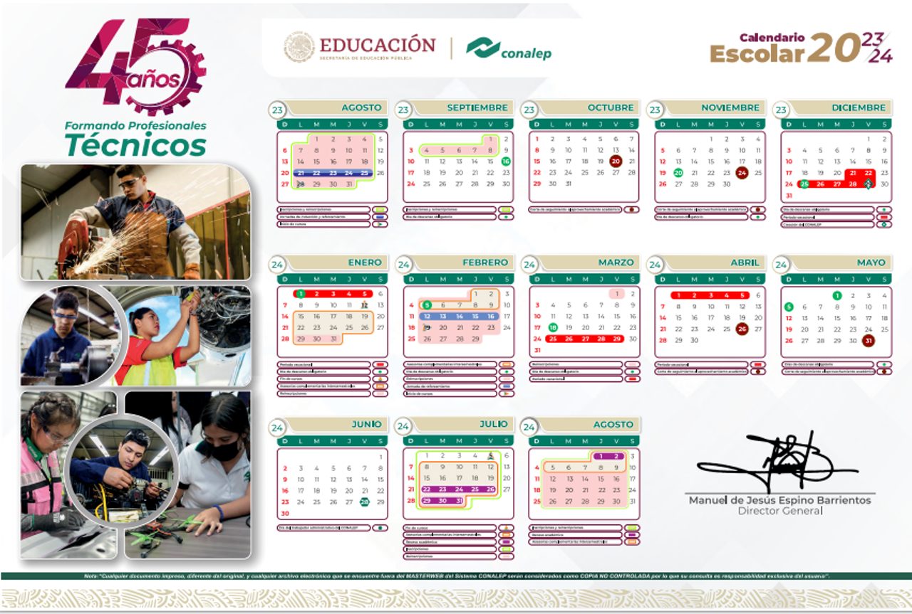 Calendario Escolar 2023-2024