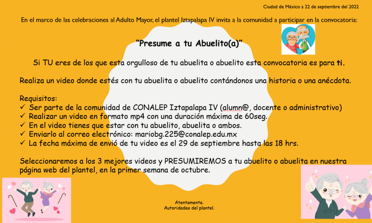 Presume a tu abuelito
