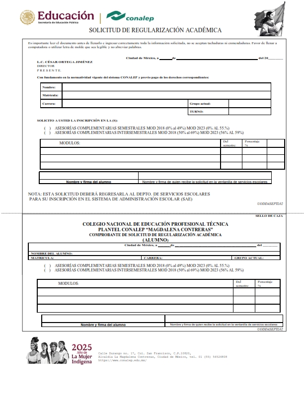 regularizacion academica 2025