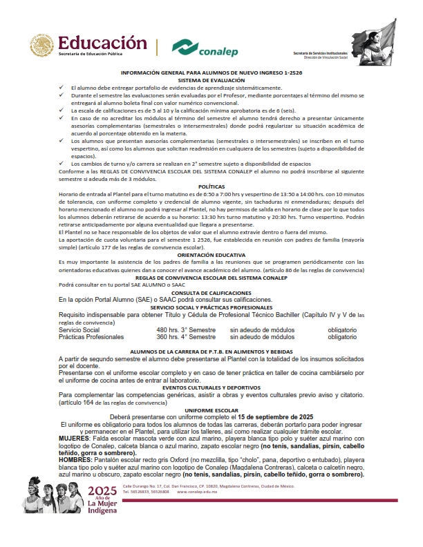 informacionnuevo ingreso