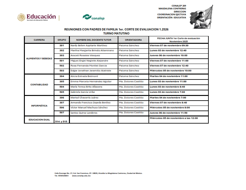 juntas padres de familia