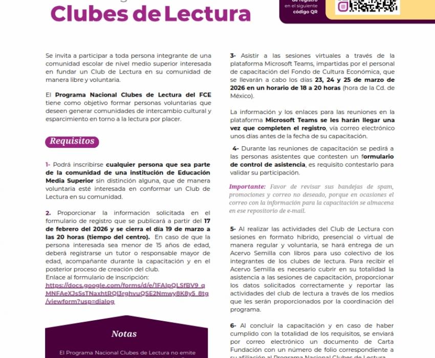 CLUB DE LECTURA