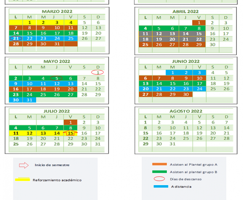 Calendario Hibrido